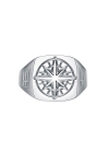 Northern Legacy Compass SignatUhre Ring Silver