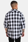 URBAN CLASSICS Checked Flanell Hemd Black/White