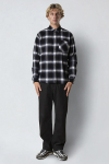 Fat Moose Forest flannel Hemd Dark navy/Black check 002