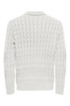ONLY & SONS Kicker Cabel Polo Knit Antique White