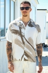 Jack & Jones Jeff Abstract Print Resort Hemd SS Crockery