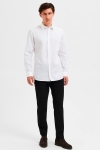 Selected SLIM NATHAN-SOLID Hemd LS Bright White