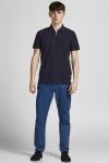 Jack & Jones JPRBLASTRUCTURE ZIP SS POLO SN Perfect Navy