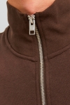 Jack & Jones Vesterbro Sweat Half Zip Chocolate Brown