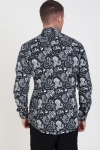 Only & Sons Frederik L/S Paisley Stretch Hemd Black