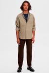 Selected Rick Oxford Regular Hemd Ls Vetiver