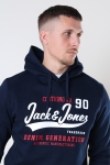 Jack & Jones LOGO SWEAT HOOD 2 COL 22/23 Navy Blazer