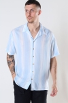 Jack & Jones MALIBU RESORT STRIPE Hemd SS Cashmere Blue