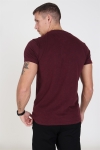 Superdry Orange Label Vintage Embroidery T-Hemd Buck Burgundy Marl