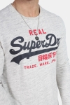 Superdry Vintage Logo Due L/S T-Hemd Urban Ice Grit