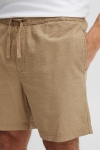 Solid Frevne Seersucker Shorts Sand