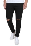 Just Junkies Sicko Jeans Black Knee Holes 