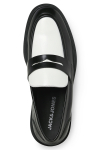 Jack & Jones Dax Leather Loafer Black White