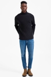 Selected SLHSORETT LS KNIT HIGH NECK W Black