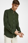 Jack & Jones ATLAS CORD Hemd L/S BUTTON DOWN Forest Night SLIM FIT