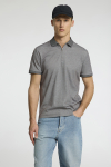 Selected Fave Zip Polo SS Medium Grey Melange