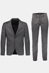 Lindbergh Checked Men's Anzug Check Grey