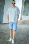 ONLY & SONS Bart Relaxed Fit SS Knit Hemd Egret