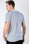 Kronstadt Timmi Organic/Recycled striped tee White / Navy