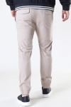 Solid Slim-Truc Cuff Pants Simple Tau