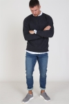 Jack & Jones JJEBASIC Knit Crew Neck Noos Dark Grey Melange