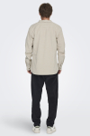 ONLY & SONS Michael Regular Fit Stretch Cord Hemd LS Silver Lining
