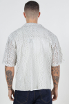 ONLY & SONS Novak Relax Resort SS Lace Hemd Moonstruck