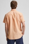 Selected SLHSLIMNEW-LINEN Hemd SS CLASSIC W Buckskin