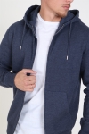 Solid Organic Morgan Zip Sweatshirts Navy Mel