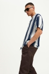 Jack & Jones MALIBU RESORT STRIPE Hemd SS Swamp