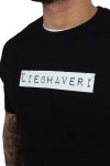 Liebhaveri Vintage Mens Longline T-Hemd Sort