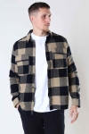ONLY & SONS SCOTT LIFE LS CHECK FLANNEL OVERSHIRT Chinchilla