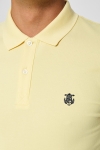 Selected Aro S/S Embroidery Polo Hemd W Noos Mellow Yellow