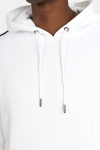 Uhrban Classics TB2085 Stripe Shoulder Hoodie White/Black/Fire Red