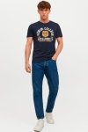 Jack & Jones JJELOGO TEE SS O-NECK 2 COL SS23 SN Sky Captain