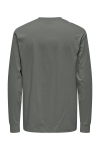 ONLY & SONS Fred Oversize LS Tee Castor Gray