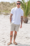Selected Regular New Linen Hemd SS White