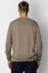 Clean Cut Copenhagen Claude crewneck knit Dark beige melange