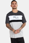 Fila MEN Aaron T-Hemd SS Light Grey Dark Grey Mel Bright White