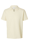 Selected Blake Split Neck Regular Fit SS Polo Egret