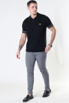 Fred Perry CONTRAST PANEL KNITT. 102 Black