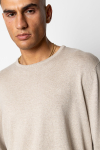 Clean Cut Copenhagen Claude crewneck knit Ecru Melange