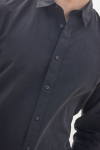 Selected Slim Sun Linen Hemd LS Black