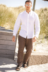 Selected Slim Sun Linen Hemd LS White