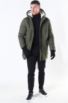 Only & Sons Yanick Teddy Hood Parka Jacke Olive Night