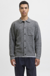 Jack & Jones Finn Knit Button Cardigan Medium Grey Melange