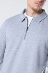 ONLY & SONS ONSMAC REG HALF ZIP SWEAT Light Grey Melange