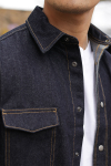 Jack & Jones Austin Wide Fit Denim Hemd LS Dark Denim