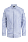 Jack & Jones Parker Wrinkle Resistant Hemd LS Black Iris Stripe