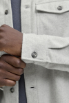 Jack & Jones Perfect Melange Overshirt Light Grey Melange